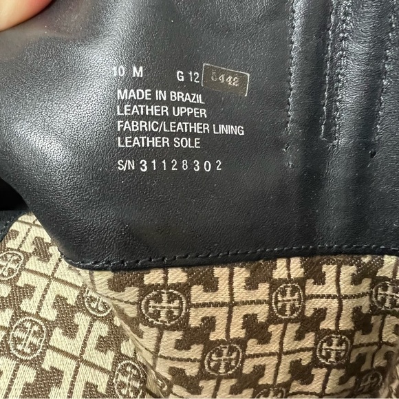 Tory Burch Black Irene Wedge Equestrian Leather Calf Boots/Booties - Picture 8 of 11